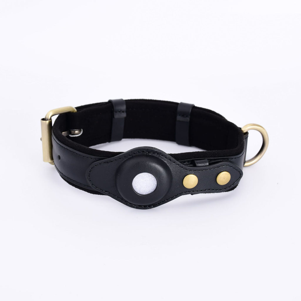 IronPaw™ Guardian AirTag Leather Collar