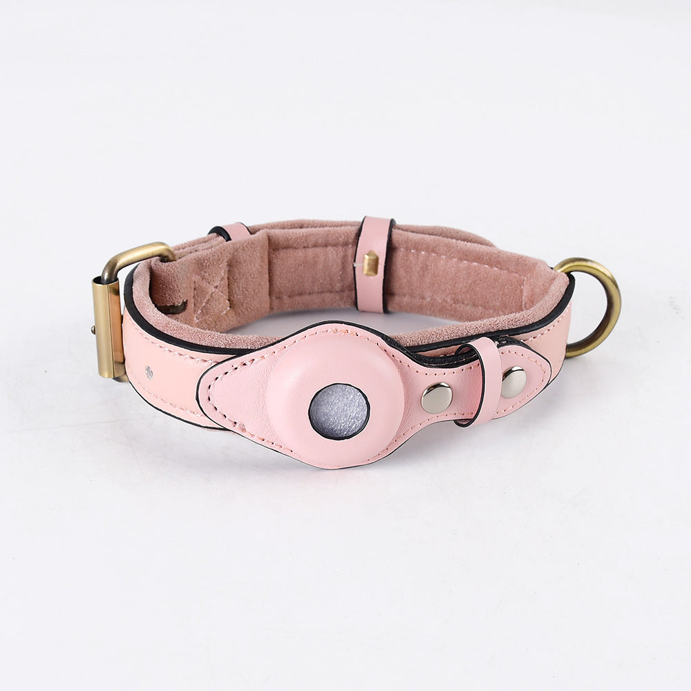 IronPaw™ Guardian AirTag Leather Collar