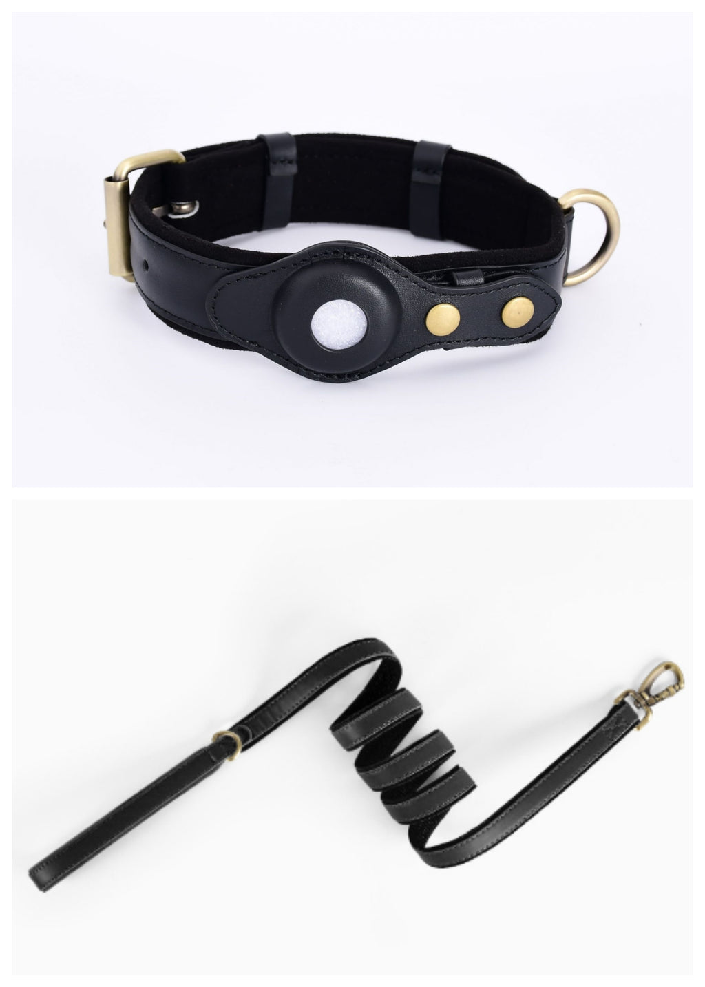 IronPaw™ Guardian AirTag Leather Collar