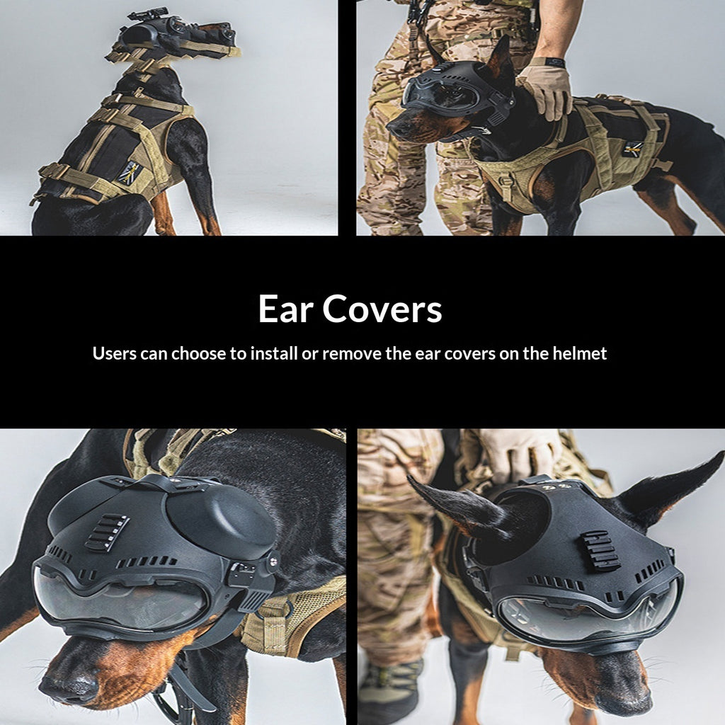 IronPaw™ K9 Tactical Goggle & Ear Guard Set