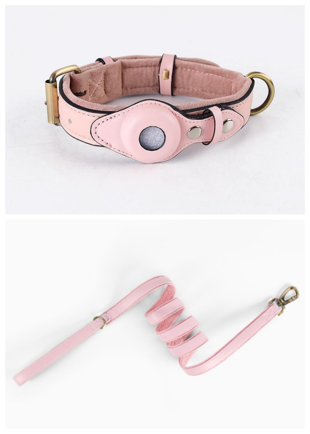 IronPaw™ Guardian AirTag Leather Collar