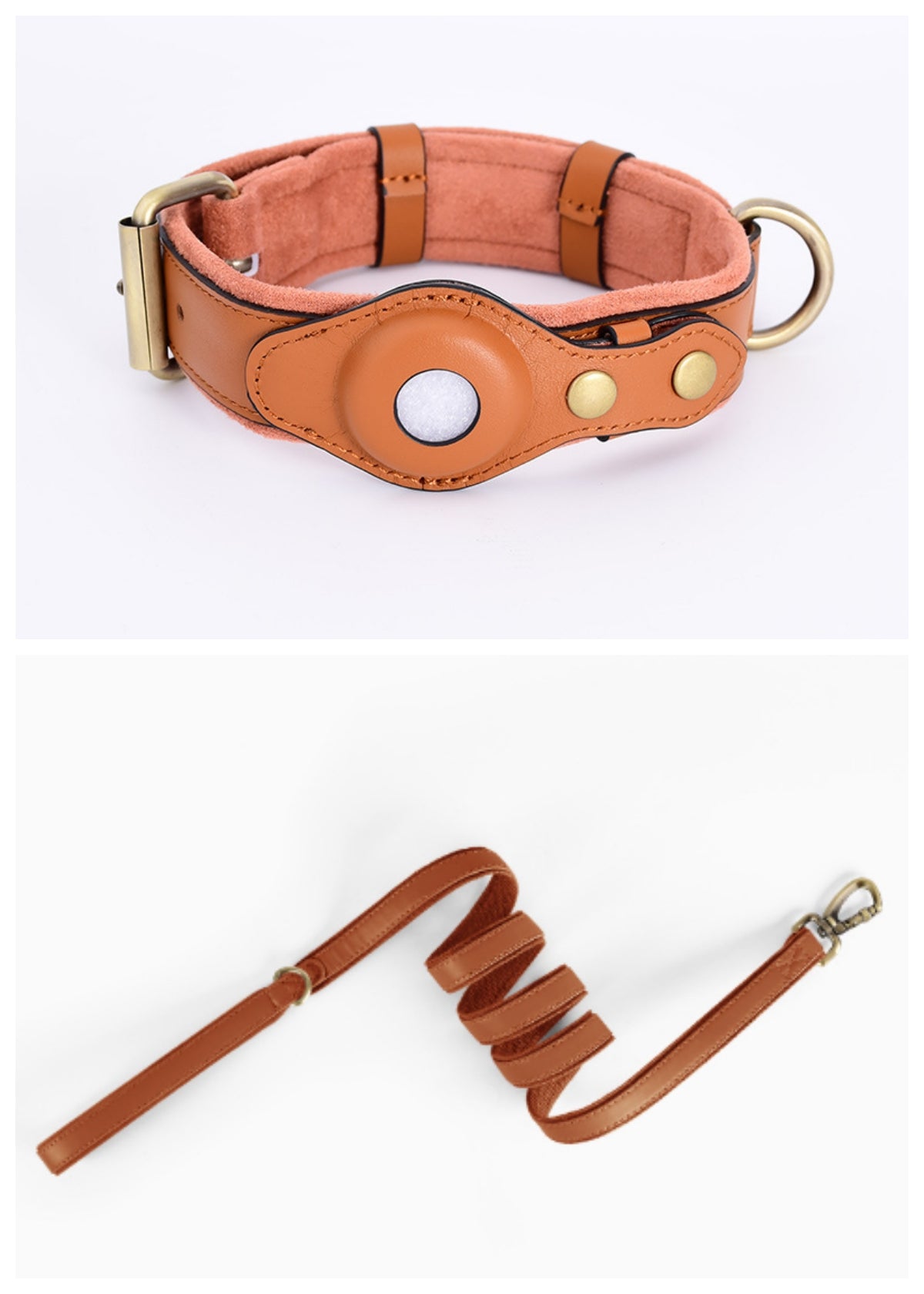IronPaw™ Guardian AirTag Leather Collar
