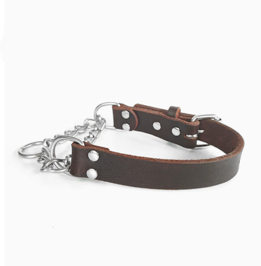 Iron Paw™ Zenith Series: Padded Full-Grain Leather Collar