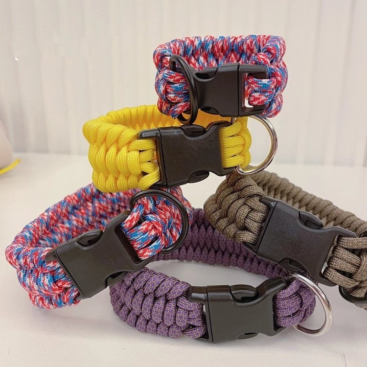 Iron Paw™ Nomad Series: Hand- Woven Utra-Strength Paracord Collar